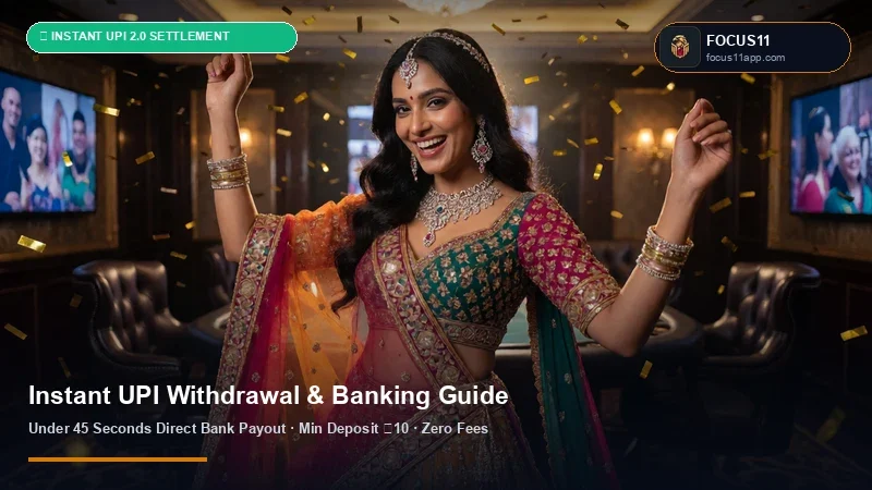 FOCUS11 Instant UPI Withdrawal & ₹100 INR Deposit Tutorial